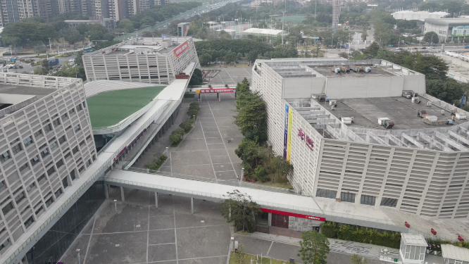 航拍东莞市民中心