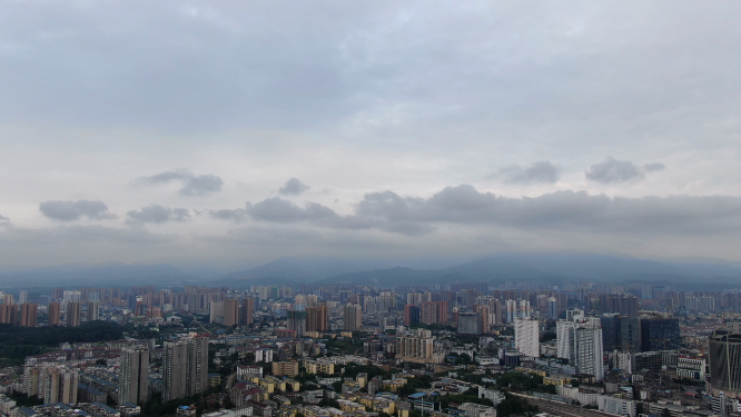 航拍乡村农村集中居住地