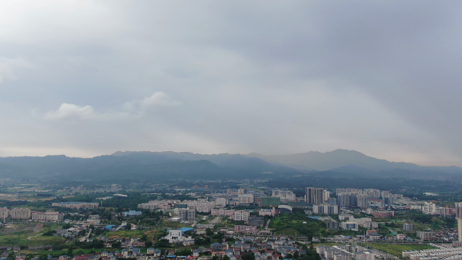 航拍乡村农村集中居住地