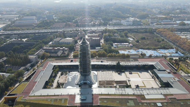 航拍南京城市宣传片地标建筑