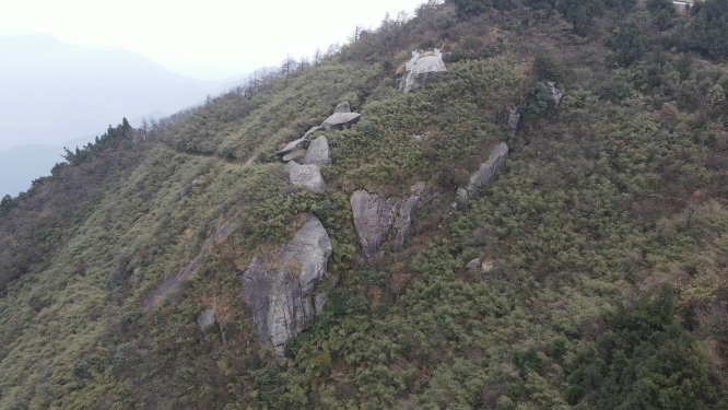 航拍南岳衡山奇石