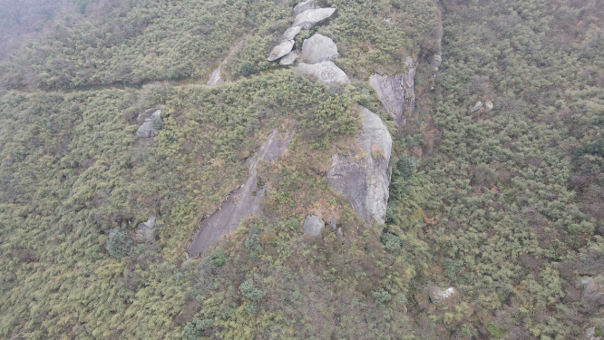 航拍南岳衡山奇石