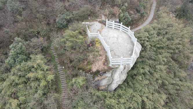 航拍南岳衡山奇石