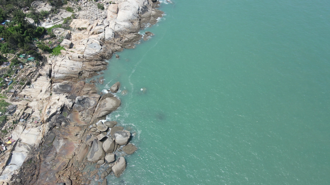福建湄洲岛5A景区航拍