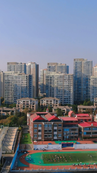 航拍山东济南城市风光