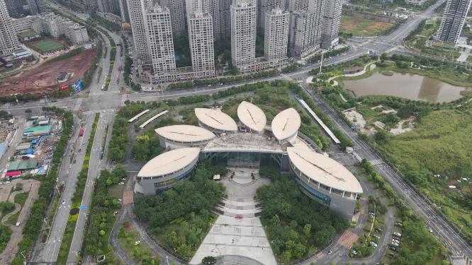 航拍广西南宁博物馆