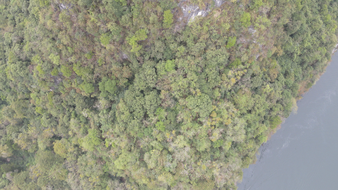 航拍广西桂林哈斯特山川地貌风景奇山