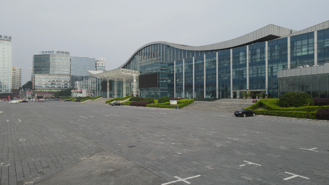 航拍广西桂林国际会展中心