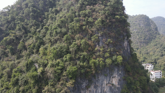 航拍广西桂林山水甲天下