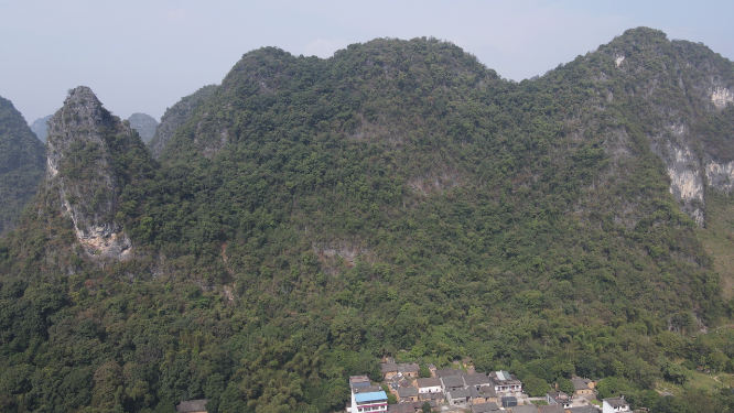 航拍广西桂林山水甲天下