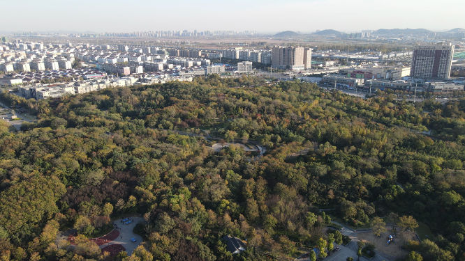 航拍徐州汉文化园户部山4A景区