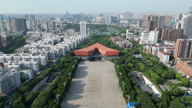 湖北武汉辛亥革命纪念馆博物馆航拍