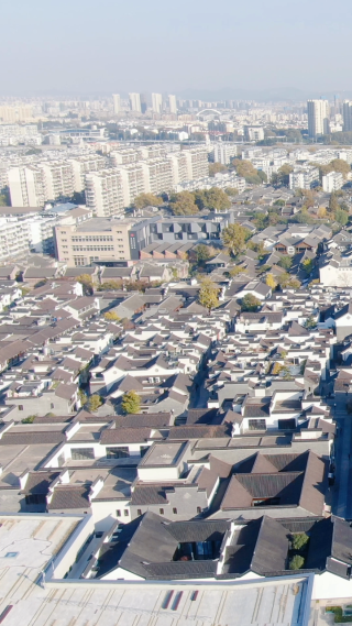航拍江苏南京城市建设