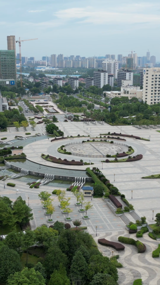 航拍江西九江濂溪区人民政府