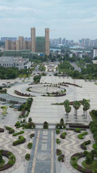航拍江西九江濂溪区人民政府