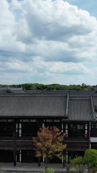 航拍江西抚州临汝书院