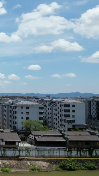 航拍江西抚州文昌里历史文化街区