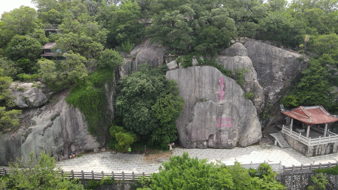 航拍泉州清源山5A景区