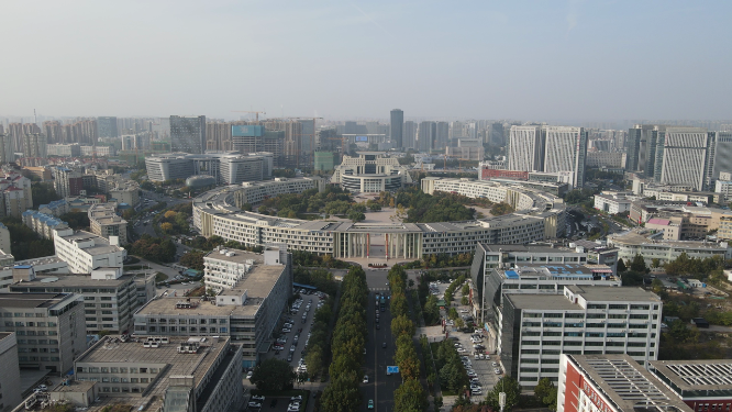 航拍济南齐鲁软件园