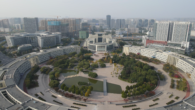 航拍济南齐鲁软件园