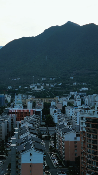 航拍湖北宜昌兴山县风光