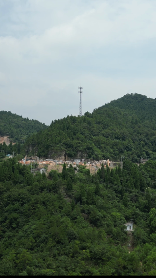 航拍湖北宜昌峡口风景区