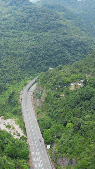 航拍湖北宜昌峡口风景区