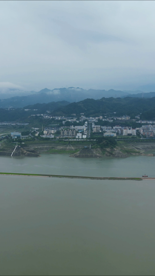 航拍湖北宜昌秭归县风光