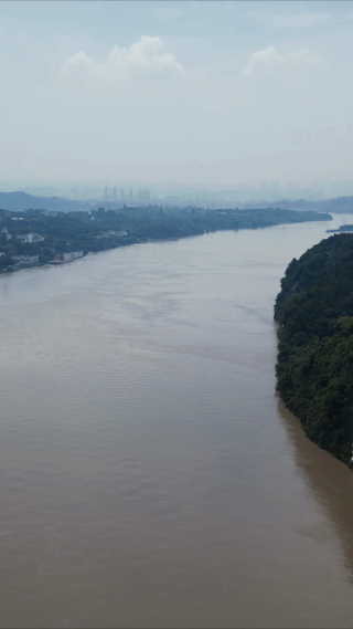 航拍湖北宜昌长江三峡风光