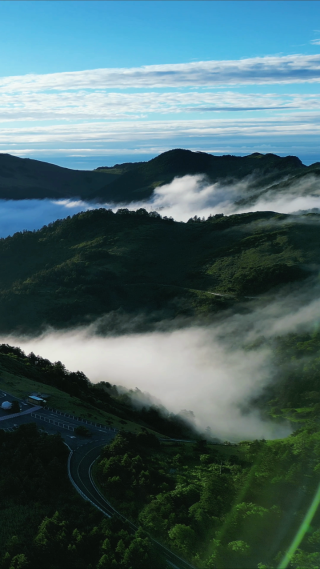 航拍湖北神农架景区云海