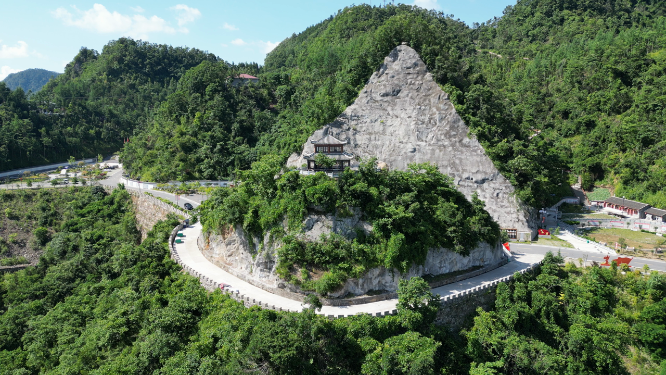 航拍湖北襄阳尧治河4A景区