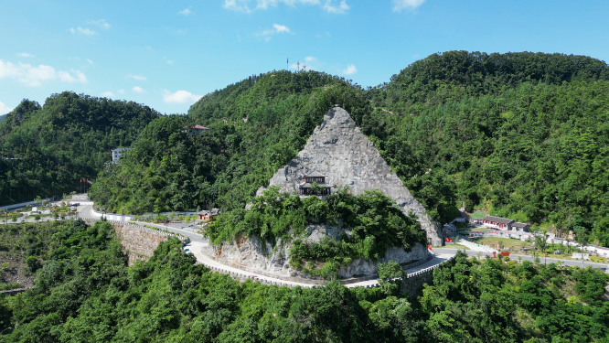 航拍湖北襄阳尧治河4A景区