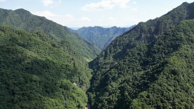 航拍湖北襄阳尧治河4A景区