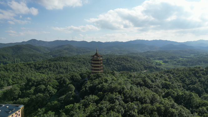 航拍湖北西游记公园4A景区