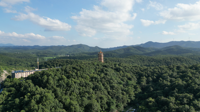 航拍湖北西游记公园4A景区