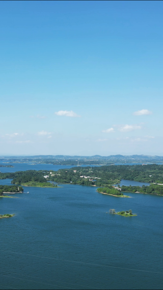 航拍湖北随州徐家河风景区4A景区