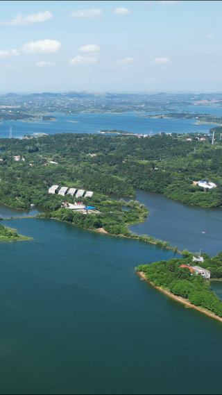 航拍湖北随州徐家河风景区4A景区