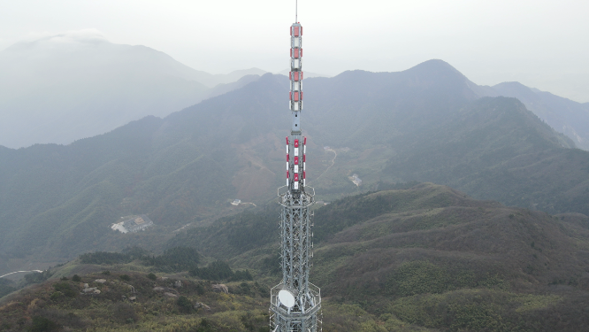 航拍湖南南岳衡山信号塔