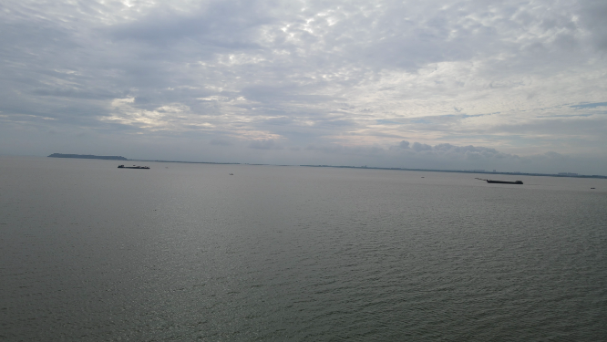 航拍湖南岳阳洞庭湖南湖风光