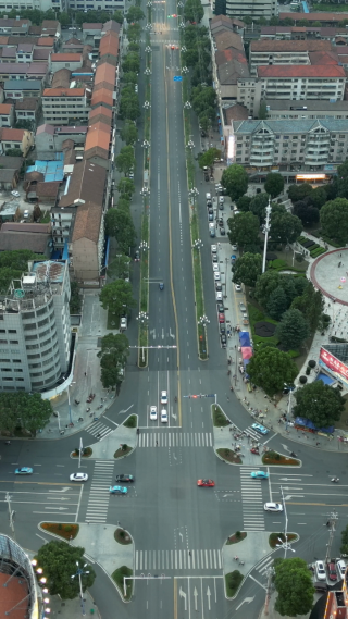 航拍湖南常德临澧县建设