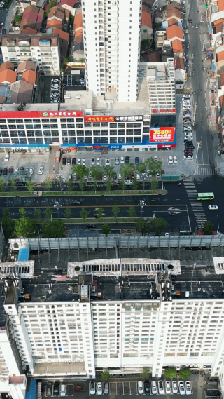 航拍湖南常德临澧县建设