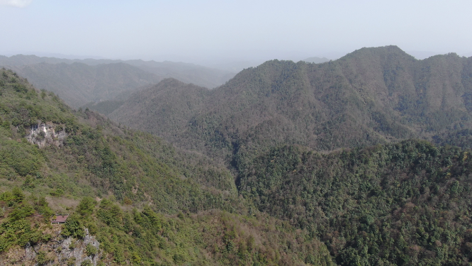 航拍湖南怀化大峡谷4A景区
