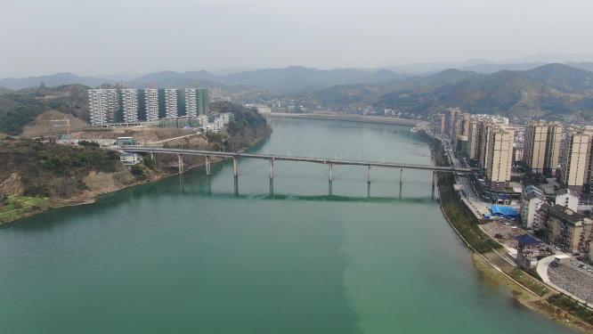 航拍湖南洪江古商城4A景区