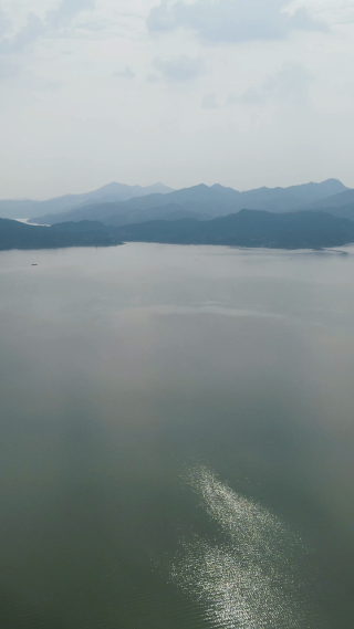 航拍湖南洪江清江湖湿地公园