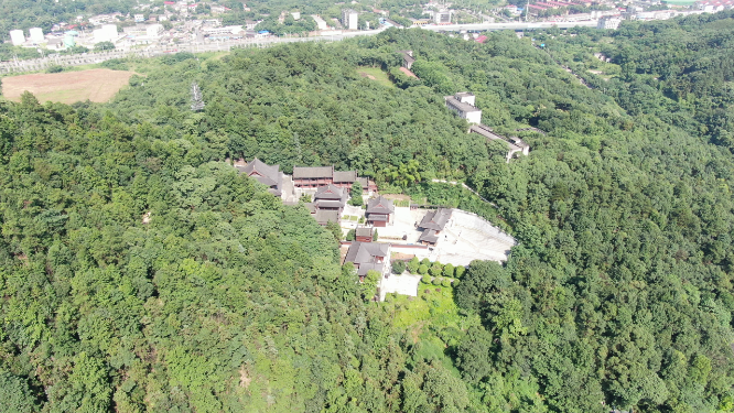 航拍湖南湘潭昭山4A景区
