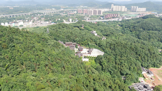 航拍湖南湘潭昭山4A景区