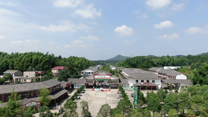 航拍湖南湘潭盘龙大观园4A景区