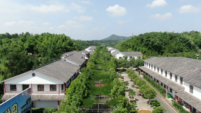 航拍湖南湘潭盘龙大观园4A景区