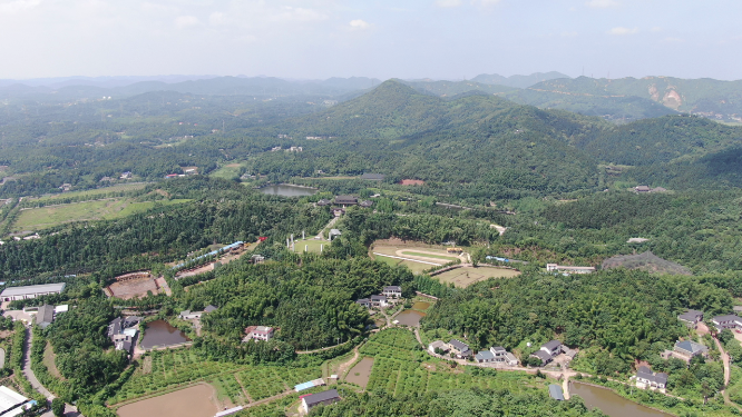航拍湖南湘潭盘龙大观园4A景区