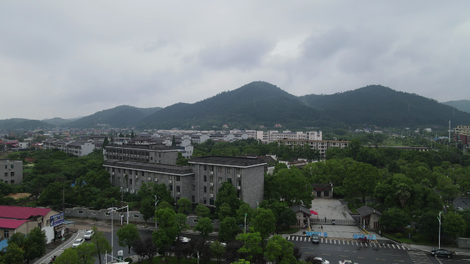 航拍湖南邵阳城市建设